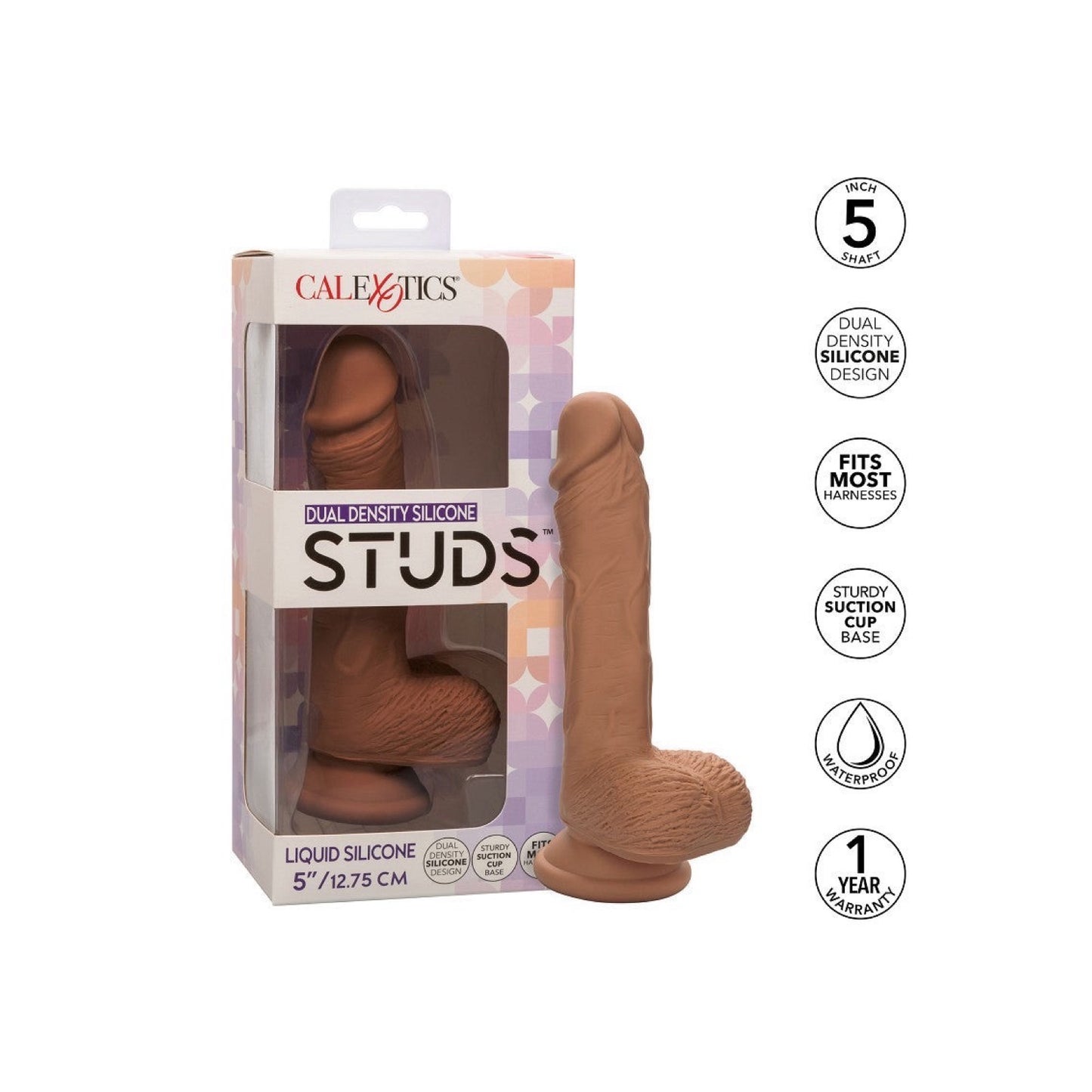 CALEXOTICS - STUDS DUAL DENSITY 12,5 CM DARK DONG