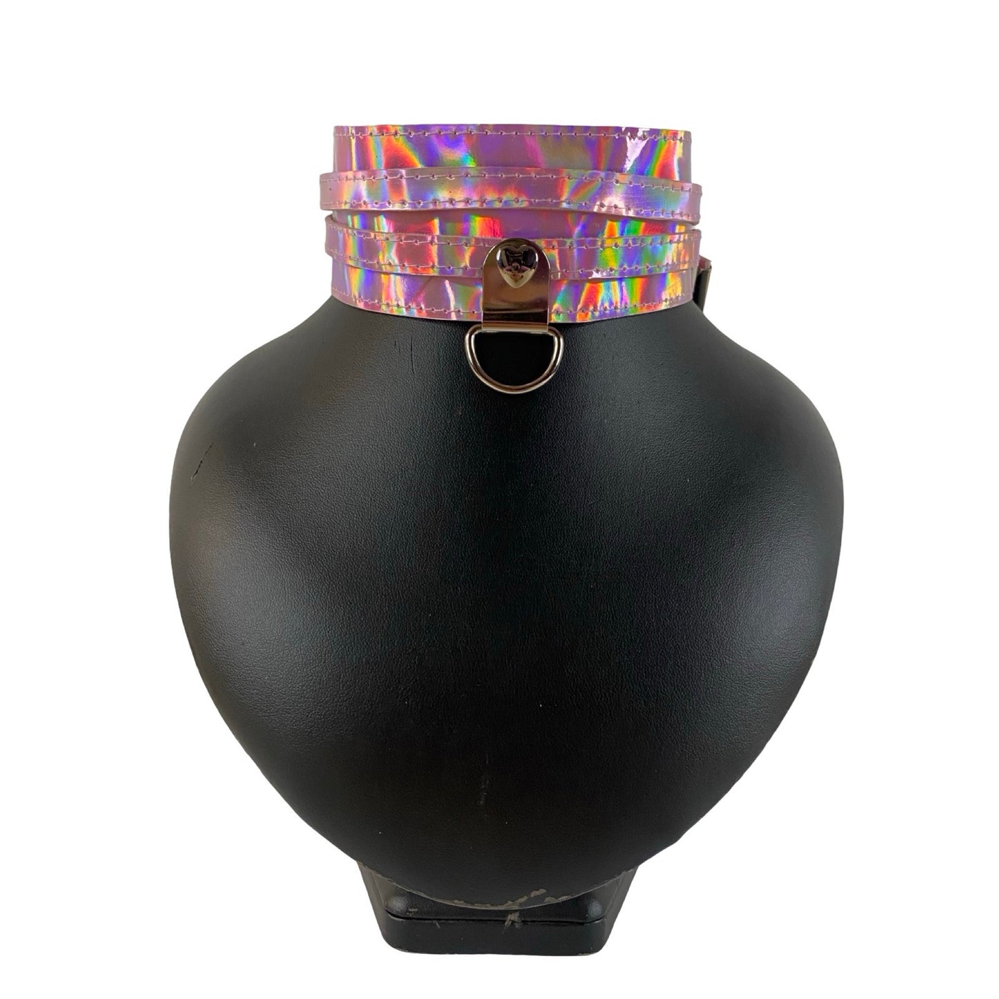 KINK KBH // HANDCRAFTED - BREDT PINK HOLO HALSBÅND