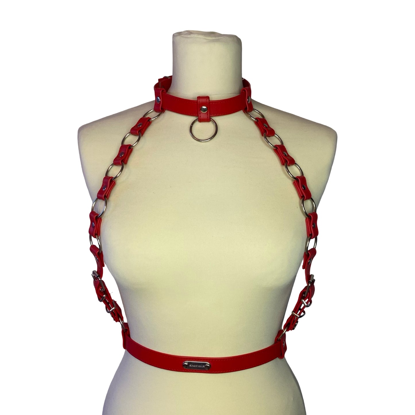 SINESTESIA - ROSE HARNESS I RØD