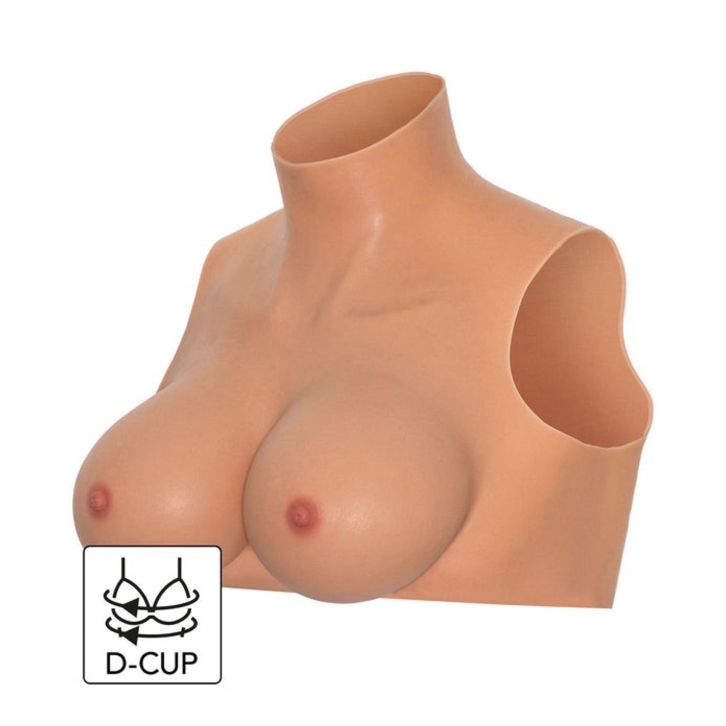 HIDDEN DESIRE - SILIKONE BRYST TORSO D-SKÅL