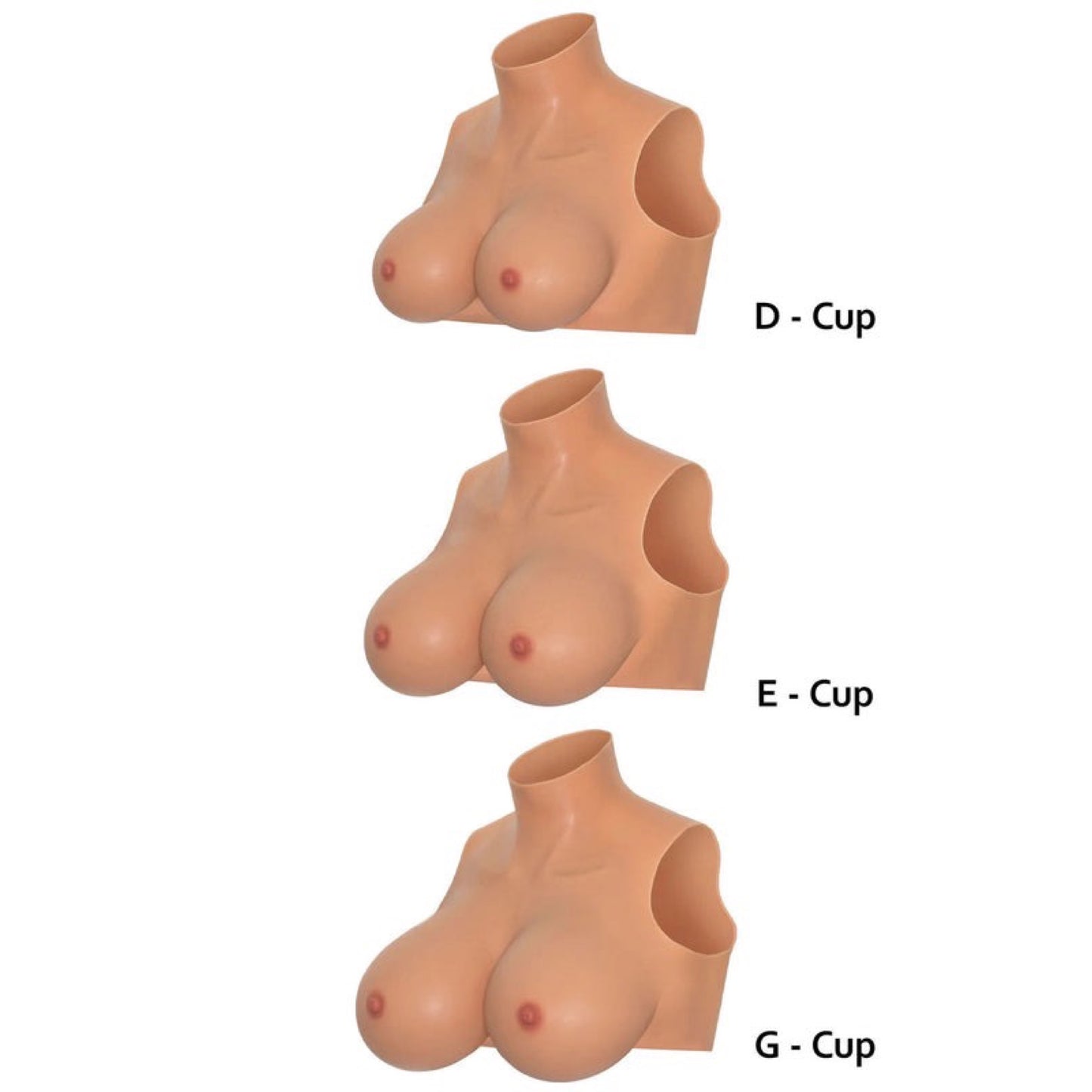 HIDDEN DESIRE - SILIKONE BRYST TORSO E-SKÅL