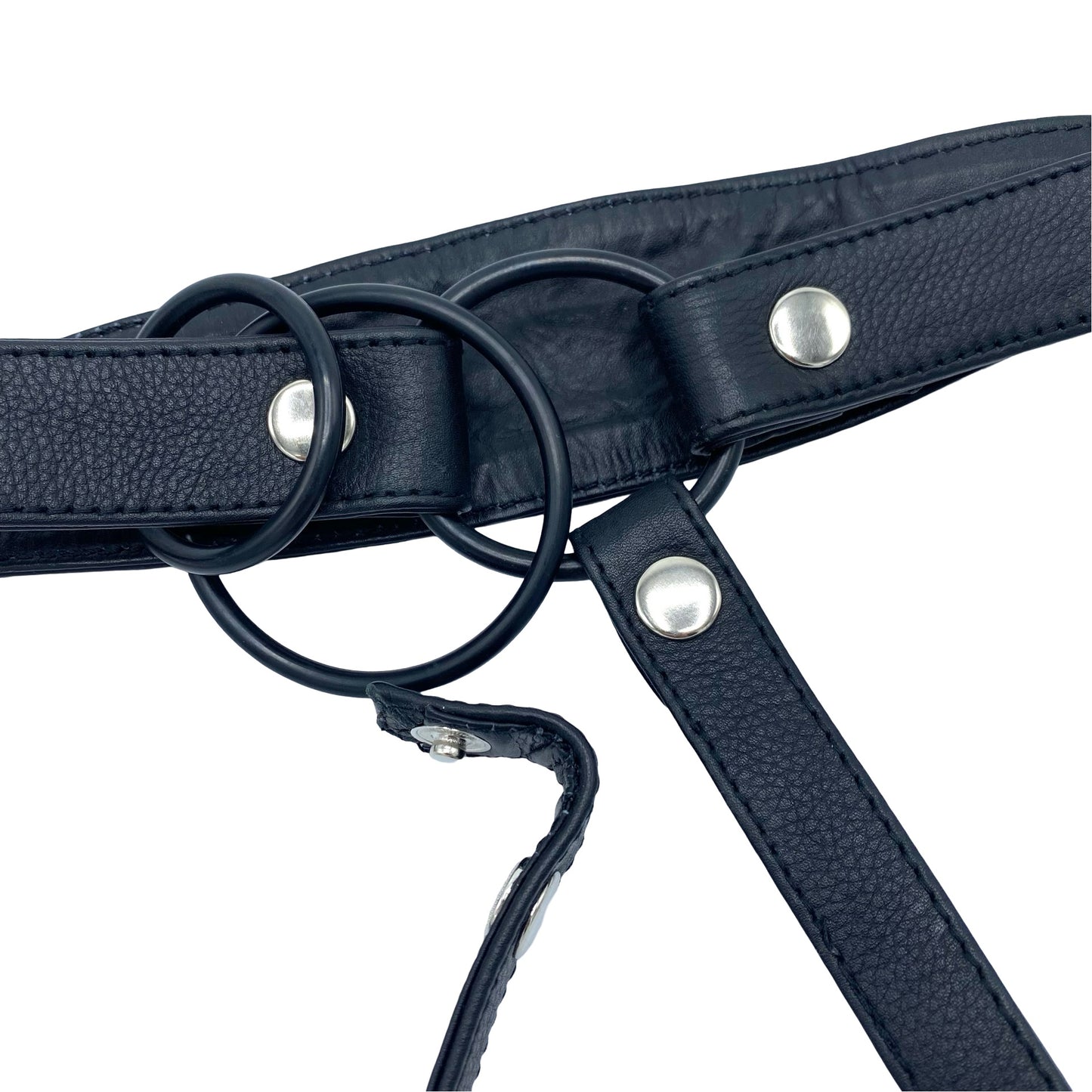 MCHURT - STRAP-ON LÆDER HARNESS TIL DOBBELT DILDO