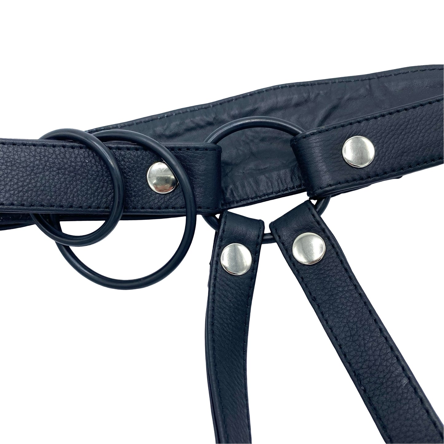 MCHURT - STRAP-ON LÆDER HARNESS TIL DOBBELT DILDO